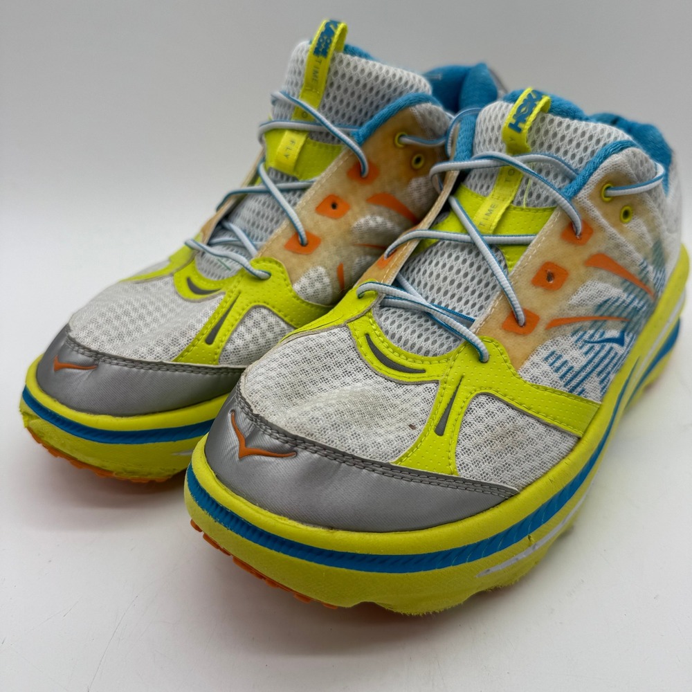 HOKA One One Bondi B Men's 10.5 Citrus White Running Shoes